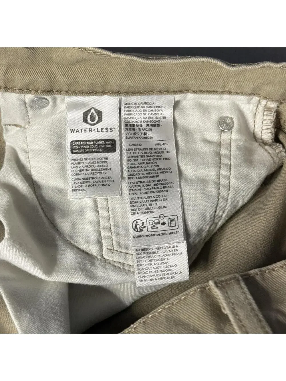 Levis 502 Jeans Mens 32x30 Pants Tan Beige Khaki‎ Modern Western Basic Minimal